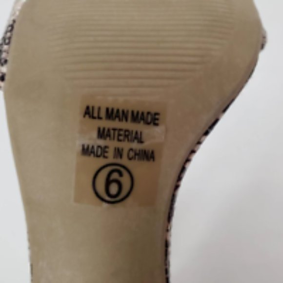 A Beautiful Soul Womens Ankle Strap Sandals Brown Snake Print High Heel Buckle 6 - Picture 9 of 10